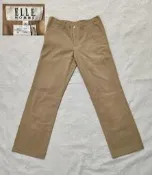 [惜物品]極新專櫃男裝ELLE Homme土黃色休閒長褲文青簡約風格莫蘭迪色冬季厚絨