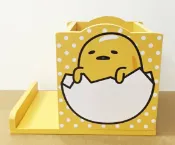 【震撼精品百貨】蛋黃哥Gudetama 蛋黃哥木製收納盒-筆筒(可放手機喔!!)#99051 震撼日式精品百貨