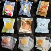 協貿國際日用品生活8館 小型家用小食品塑封袋月餅包裝袋袋子冰皮包裝盒餅干可愛大號便攜