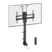 【Happytech】EM246 可旋轉360度 櫃內隱藏電動電視升降機承重60kg液晶電視壁掛架升降架 TV壁掛架 80吋