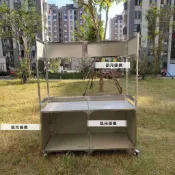 折疊餐車擺攤車早餐車小吃車冷飲車免運費粥車手推車等美食車送貨上門