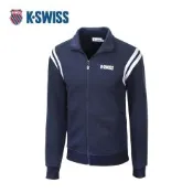 K-SWISS 運動外套 MOCK NECK JACKET 3 立領 拉鍊 男款 深藍色 1012500-426