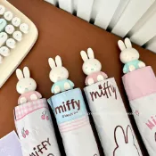 臺灣出貨🌸米菲兔雨傘可愛女ins高顏值Miffy公仔頭晴雨兩用摺疊太陽傘