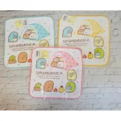 角落生物 小夥伴 紗布方巾Sumikko Gurashi  Guaze Hands' Towel 純棉 台灣製造 手帕