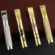 高端扁嘴 金屬過濾嘴 煙嘴 煙斗 清肺淨煙 雙重過濾 適用9mm濾芯 可清洗循環型 男女士濾嘴 粗細兩用 送禮自用