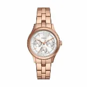 【FOSSIL】Brynn 簡約三眼女錶 不鏽鋼鍊帶 38MM 玫瑰金x復古金(BQ3993/BQ3994)父親節 禮物 推薦
