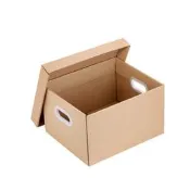 【品質驗證】辦公檔案整理箱收納箱批發帶蓋搬家紙箱儲物紙盒書本衣服打包箱子現貨 免運