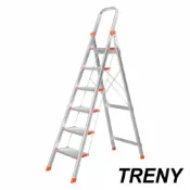 【全聯線上購】【treny】大踏板六階鋁梯(大踏板 六階)