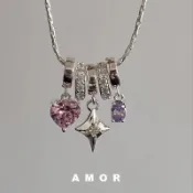 Love Diamond Starlight吊墜choker項鍊女小眾設計