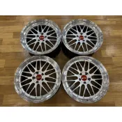 87.拆車🇯🇵BBS LM 兩片鍛造鋁圈 20寸 5*112 前9j et25 後10j et38 Ds色+BKBD