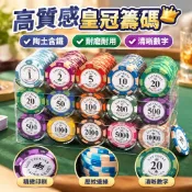 【免運臺灣出貨】遊戲籌碼 代幣 高質感皇冠籌碼 陶土含鐵籌碼 德州撲克籌碼 籌碼盒 百家樂籌碼 桌遊