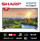 SHARP 夏普70吋4K HDR智慧連網顯示器+視訊盒4T-C70BJ3T(2019-2025二手電視)-223