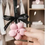 (店+)【收納女王】高級緞帶花朵擴香石(擴香木 香氛 香氛片)