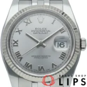 【DOKODEMO】勞力士 Datejust 36 男士腕錶 Jubilee Datejust 36 116234（隨機）保固卡 K18WG/SS 男士腕錶 銀色拋光 極佳成色 [二手]