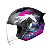 【SOL Helmets】SO-11P開放式安全帽 (獨角獸_消光黑/粉) ｜ SOL安全帽官方商城｜雙扣可選