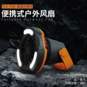 林之舍家居 露營燈戶外帳篷風扇燈超長便捷應急燈LED充電風扇燈三腳架風扇燈「限時特惠」