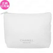 CHANEL香奈兒 白色山茶花收納包(公司貨)