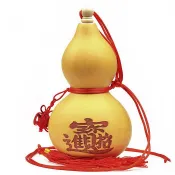 天然葫蘆 天然開口葫蘆吊飾 招財進寶 八卦太極 葫蘆 吉祥納福 中國結 五帝錢 六帝錢 風水掛飾
