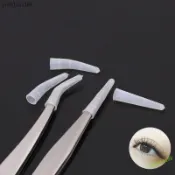 可開票⚡鑷子尖保護套尖頭保護套嫁接睫毛美睫開花金羽夾直尖頭硅膠套軟頭免運中💙