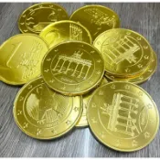 2712歐元大金幣巧克力（直徑7. 5公分）