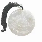【琪臻珠寶】天然A貨翡翠糯冰自在觀音吊墜(善惡一念之間_觀音玉墜_翡翠玉牌_9月獻禮_限時優惠)