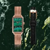 【Relax Time】璀璨寯永腕錶/綠孔雀石紋面 29mm(RT-99-3)