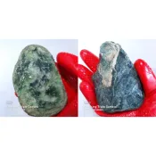【巧設計 花東石 半成品 】A0006-5 台灣礦石 花蓮石 裸石 DIY 玩石  原石 原礦  台灣礦 豐田玉