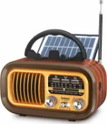 Metis 日本 Gemean 便攜式收音機 復古 音響 太陽能 可連線 mp3播放器 復古收音機 FM/AM 送禮 輕巧 日本正規品代購