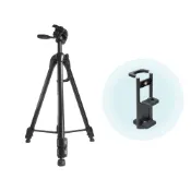 Pmate II 便攜型 鋁合金 三腳架 附平板手機兩用夾 可垂直90度水平360度拍攝  防滑腳墊及掛勾設計