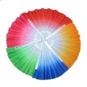 【售後保障】曹記雙曹木蘭扇彩雲扇折不斷塑膠骨漸變秧歌扇子舞蹈扇功夫扇晨練