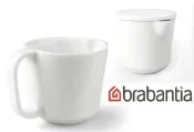 荷蘭【Brabantia】咖啡調味罐2件組(奶盅+糖罐附蓋)白色/均一