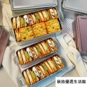 臺灣出貨💖臺灣小吃香蔥牛軋夾心餅乾牛軋餅乾網紅休閒解饞小吃搭扣鐵盒裝