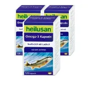 【Heilusan 好立善】純淨深海鮭魚油120粒3盒組(Omega3EPA+DHA小分子蒸餾 無重金屬TG型)