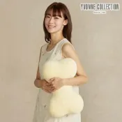 YVONNE 以旺傢飾 素面小骨頭抱枕-晨曦黃