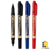 Pentel 飛龍 雙頭油性筆 N75W【九乘九文具】油性筆 筆 雙頭奇異筆 奇異筆 極細油性筆 麥克筆 美工筆 雙頭筆