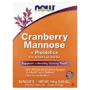 【iHerb】NOW Foods, 蔓越橘甘露糖 + 益生菌，適合忙碌的女性，24 包，每包 0.21 盎司（6 克）