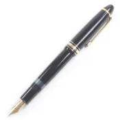【DOKODEMO】品相極佳的MONTBLANCMeisterstück 146 14K 金尖鋼筆，筆帽式，黑金配色，德國製造，男士鋼筆