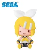 日本正版 鏡音鈴 可換表情 掌上坐姿公仔 公仔 模型 8cm 坐姿公仔 坐坐公仔 初音未來 SEGA - 424026