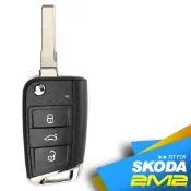 【2M2】SKODA Octavia 斯柯達汽車 一鍵啟動 摺疊鑰匙 智能感應鑰匙 汽車鑰匙 新增拷貝