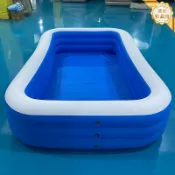 星光精品館 【3米大容量】充氣游泳池 兒童泳池 戶外泳池 充氣水池 戲水池 家庭泳池 PVC加厚材質 藍白配色 防漏氣閥 夏日消暑必備