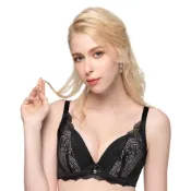 SWEAR 思薇爾 芭蕾舞伶 系列 B-D罩 模杯 蕾絲 集中包覆 女內衣 (黑色)