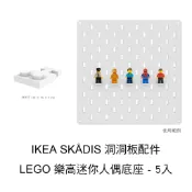 【沄造】IKEA SKÅDIS 洞洞板配件 - LEGO 樂高迷你人偶底座