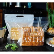☀孟玥購物☀英文字 450g吐司袋  夾鏈式吐司袋 手提式麵包袋 吐司包裝袋 麵包袋 密封夾鏈袋