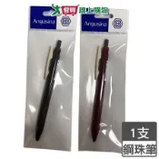 ZEBRA斑馬 JJ15V 典雅風鋼珠筆 0.5(紅黑/茶灰) 矽膠握把 有筆夾 辦公 【愛買】