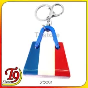 【T9store】日本進口 法國國旗鑰匙圈吊飾 包包吊飾