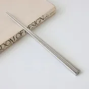 【Just Home】304不鏽鋼四角防滑筷子23cm-單雙(筷子/匙筷/餐具/304不鏽鋼)