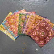 【御研】現貨 9色9朵蓮花燙金紙 雙面19x19cm（40張）九色琉璃蓮花紙 九品蓮花金 往生 神明