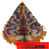 現貨！【臺灣出貨】繡品平繡雙龍三角鱗奉帽關聖帝君廣澤尊王玄天上帝神明帽