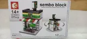 111玩具---特價出清-----SD積木--6014---迷你街景建築--