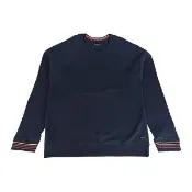 【Paul Smith】PAUL SMITH布標簽名LOGO純棉圓領長袖T恤(男款/海軍藍)